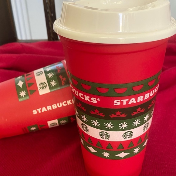 Starbucks Reusable Cups - Limited Holiday Edition - 16 Ounces - Picture 2 of 3